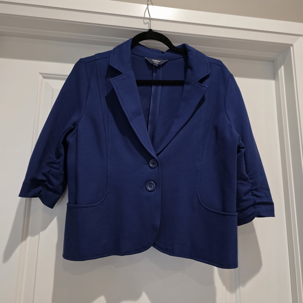 Reitmans Royal Blue Cropped Blazer - Picture 1 of 6